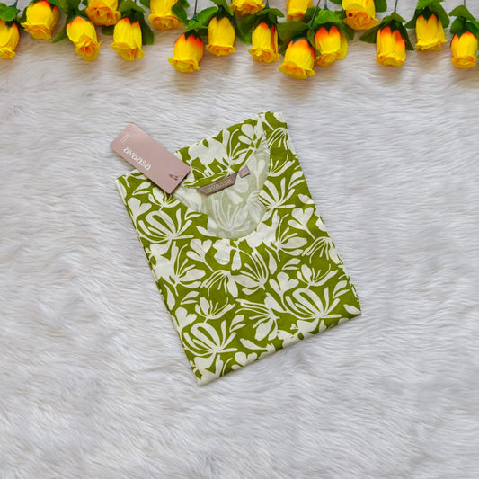 GREENERY WHITE  KURTI