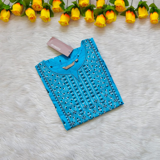 BLUE SHOT KURTI