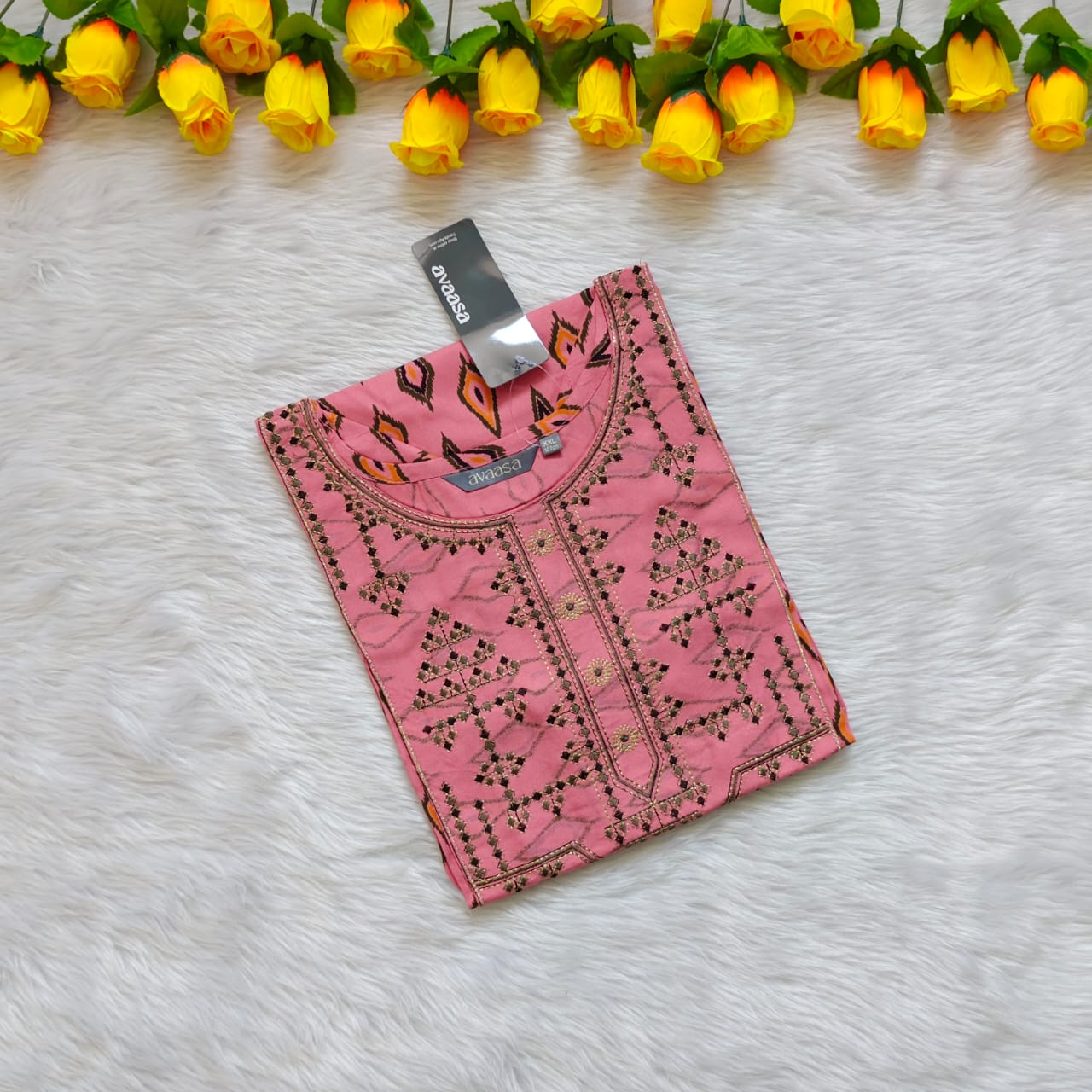 BABY PINK KURTI