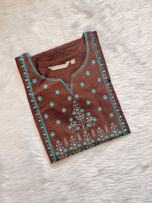 BROWN KURTI