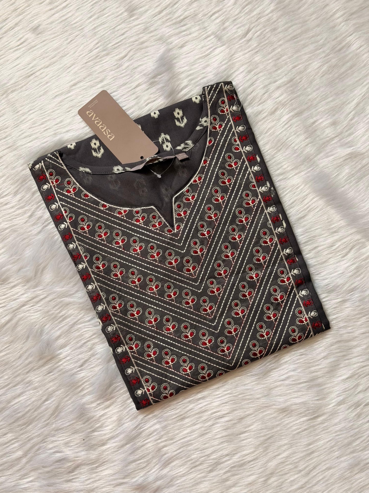 BROWN LEAF KURTI