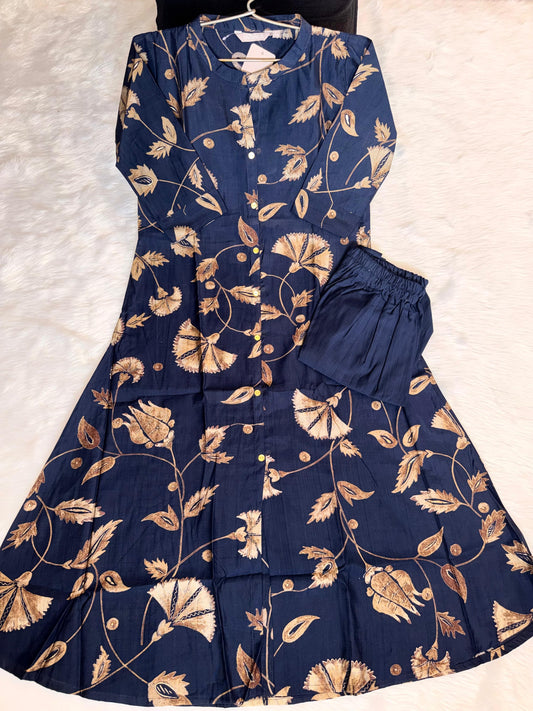 NAVY BLUE ALINE CORD