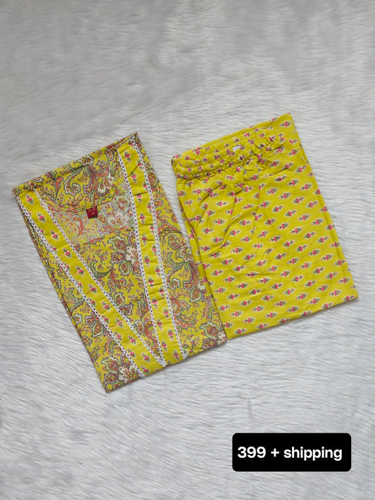 LIGHT YELLOW COTTON CORD