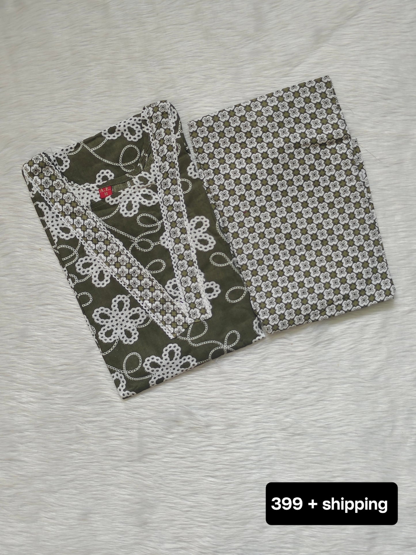 DARK OLIVE GREEN COTTON CORD