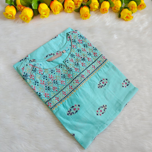 SKY BLUE  KURTI