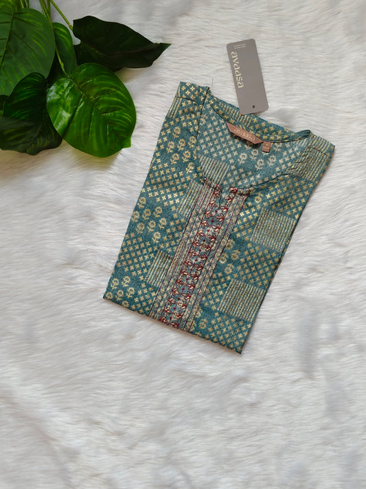 GREY SINGLE PATTI KURTI