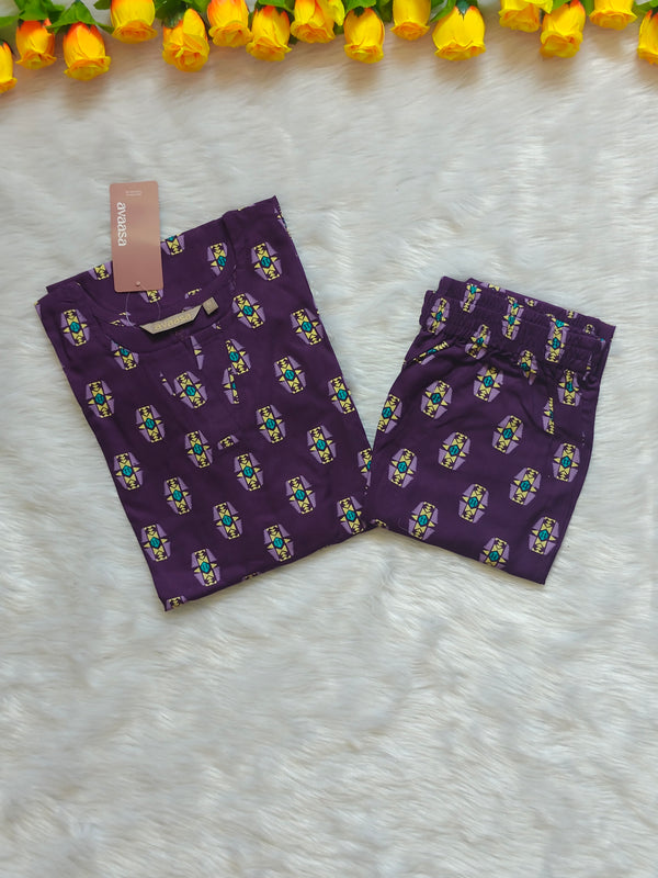 PLUM PURPLE RAYON CORD