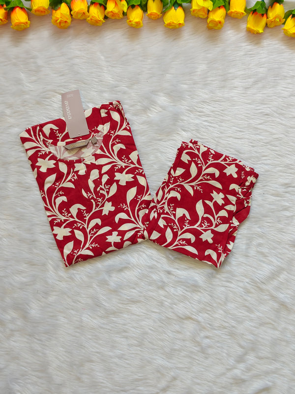 DARK CHERRY RED RAYON CORD