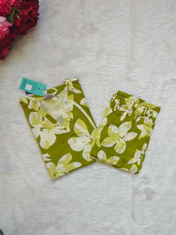 GREEN LEAFY RAYON CORD