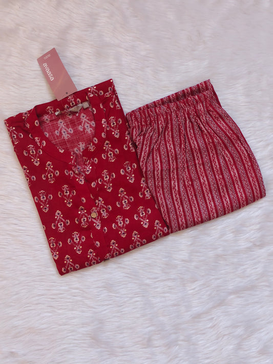 DARK RED RAYON CORD