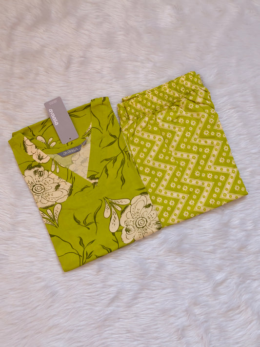 LEAF GREEN RAYON CORD