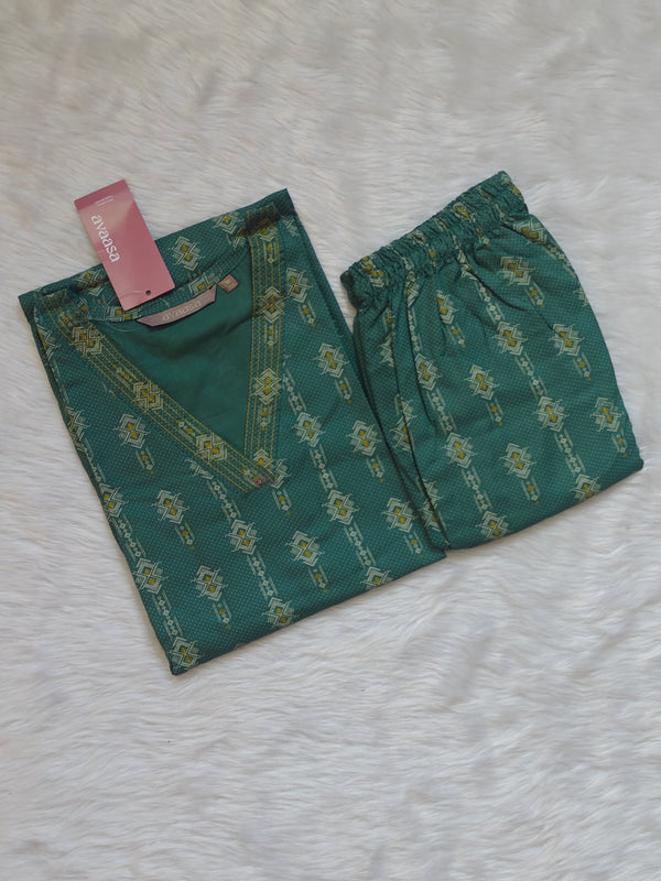 OLIVE GREEN RAYON CORD