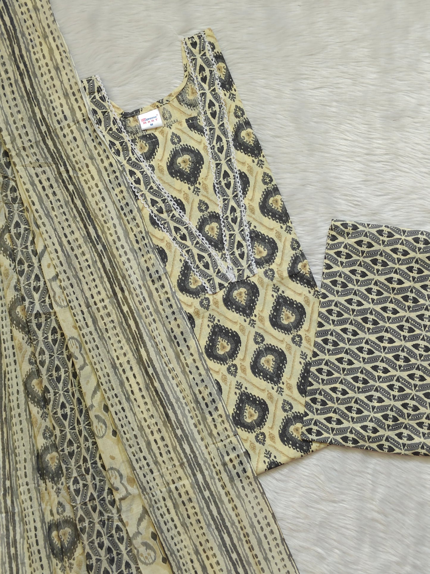 MILK WHITE COTTON SET