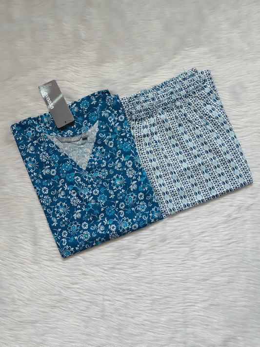 GREY BLUE RAYON CORD
