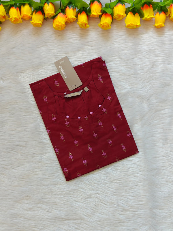 BROWN SILK KURTI