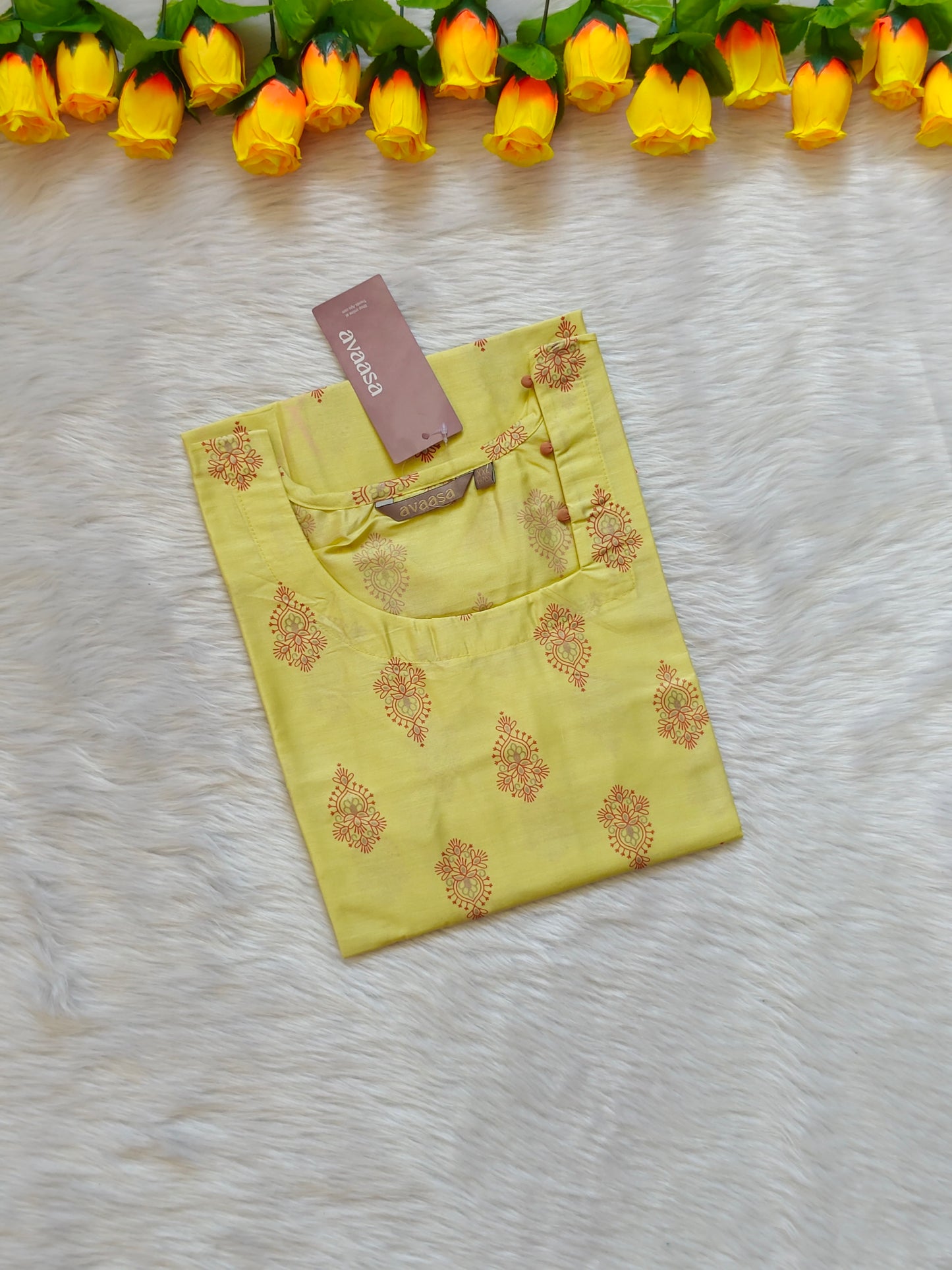 LEMON FAM SILK KURTI