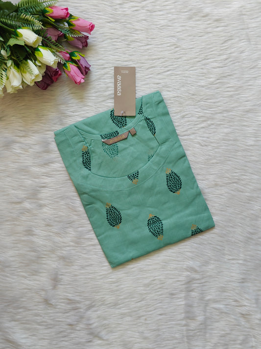 MINT GREEN TREE KURTI