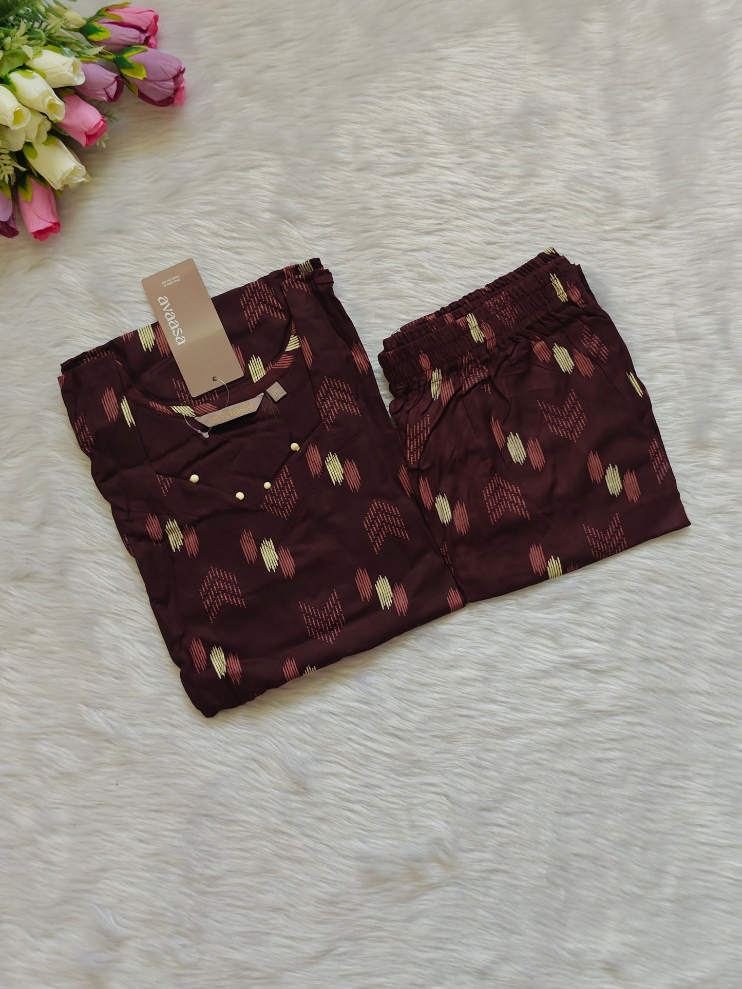 DARK BROWN RAYON CORD