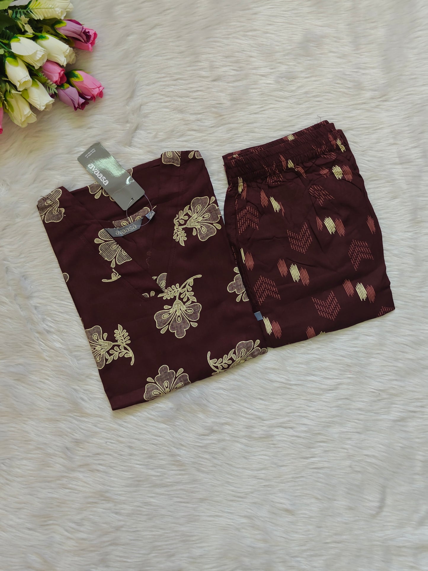 COFFEE BROWN RAYON CORD