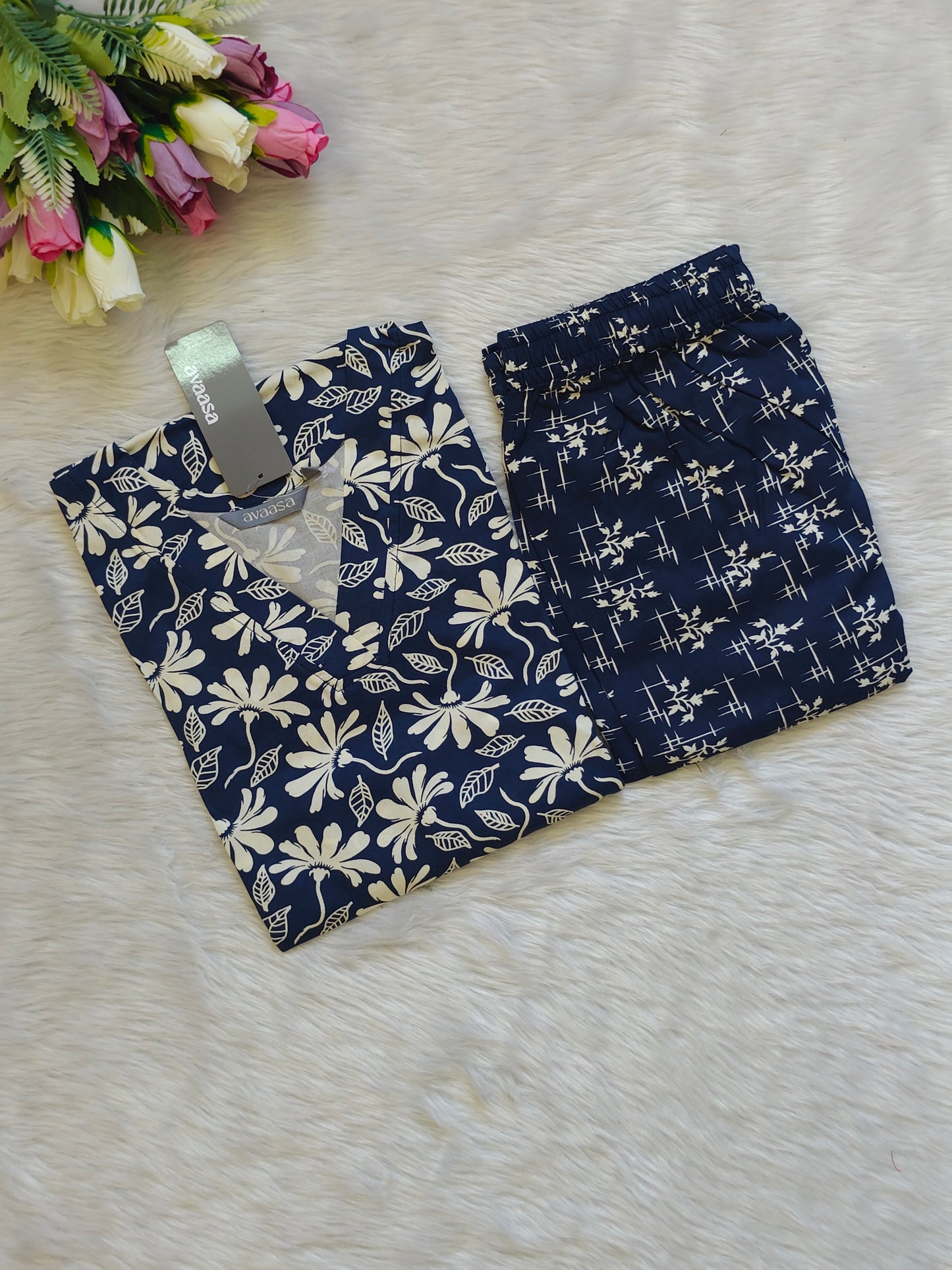NAVY BLUE RAYON CORD