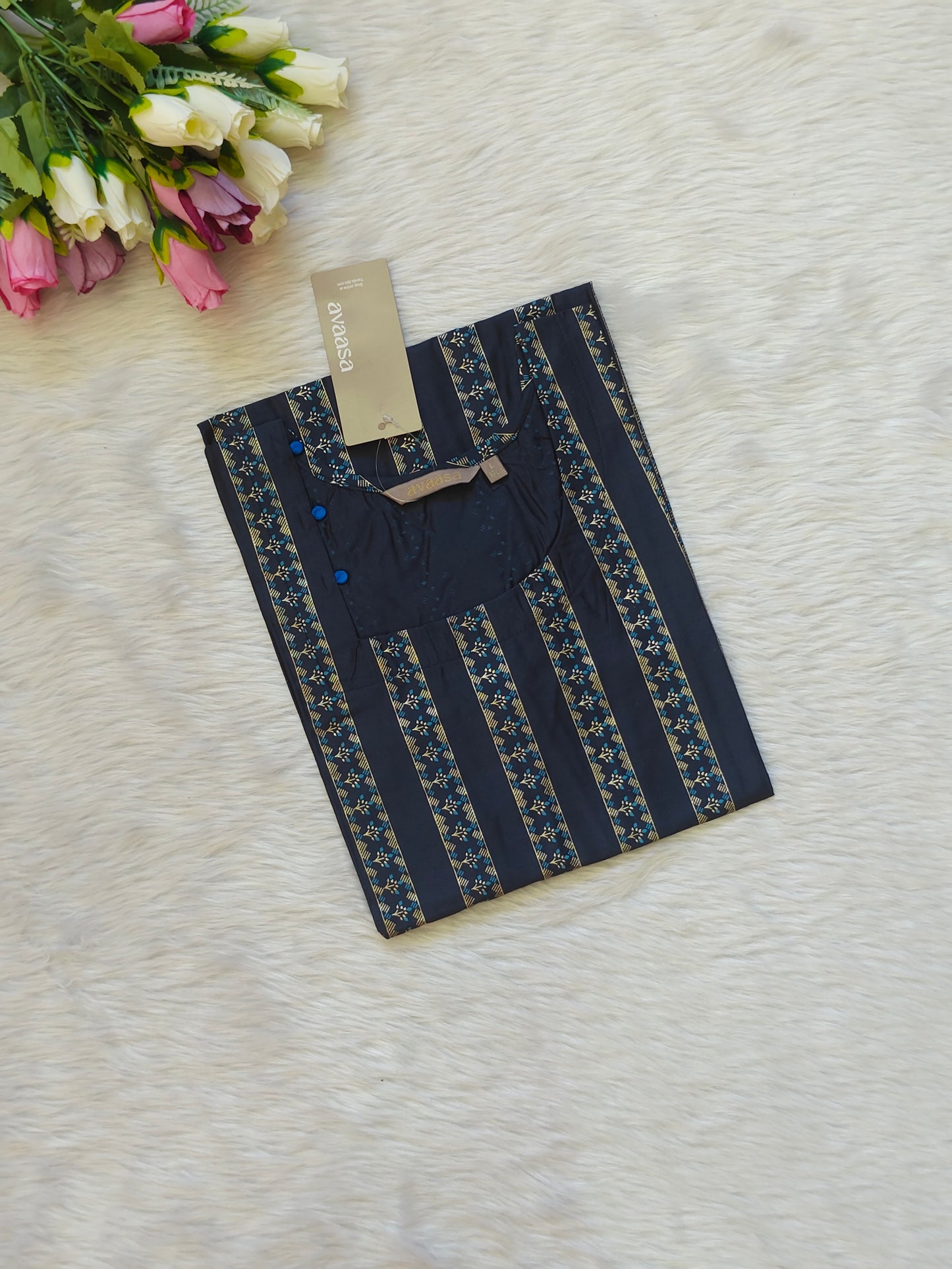 NAVY BLUE  KURTI