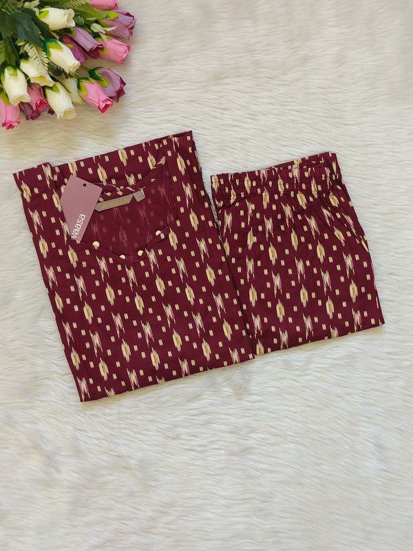 WINE  CREAM RAYON CORD