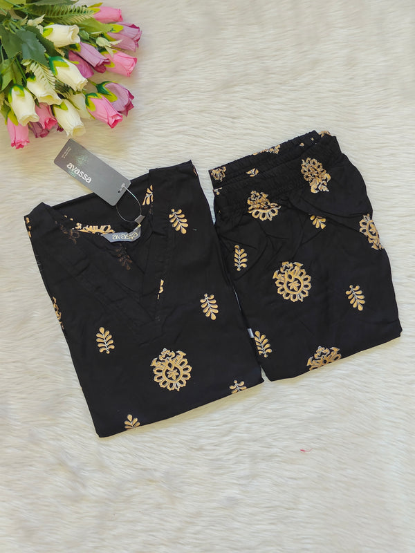 BLACK RAYON CORD
