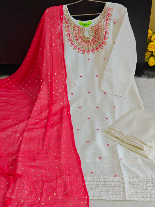 WHITE STONE WORK SET