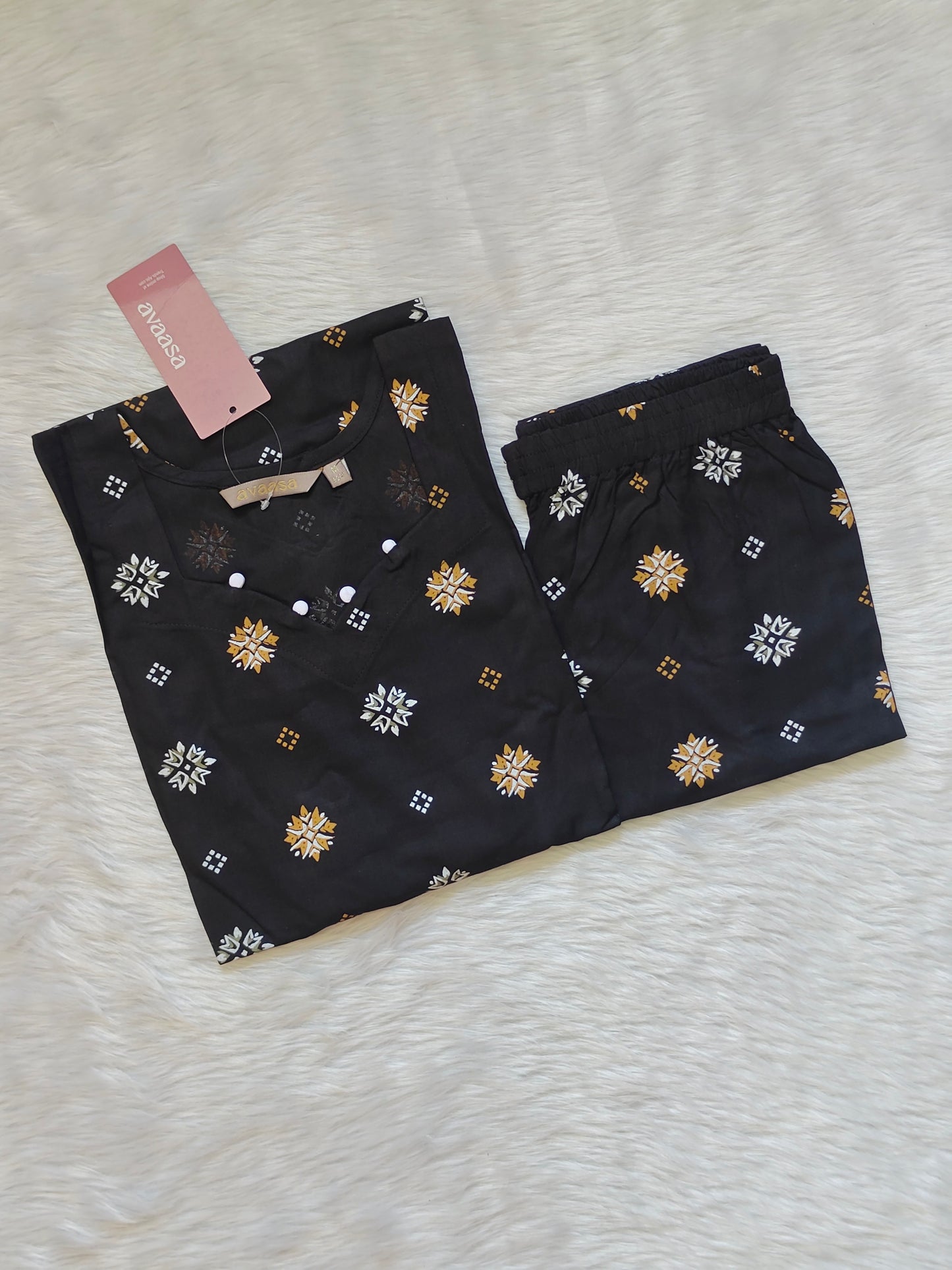 BLACK RAYON CORD