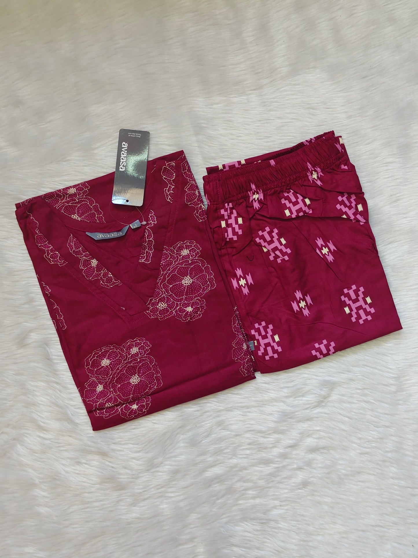 BERRY PINK RAYON CORD