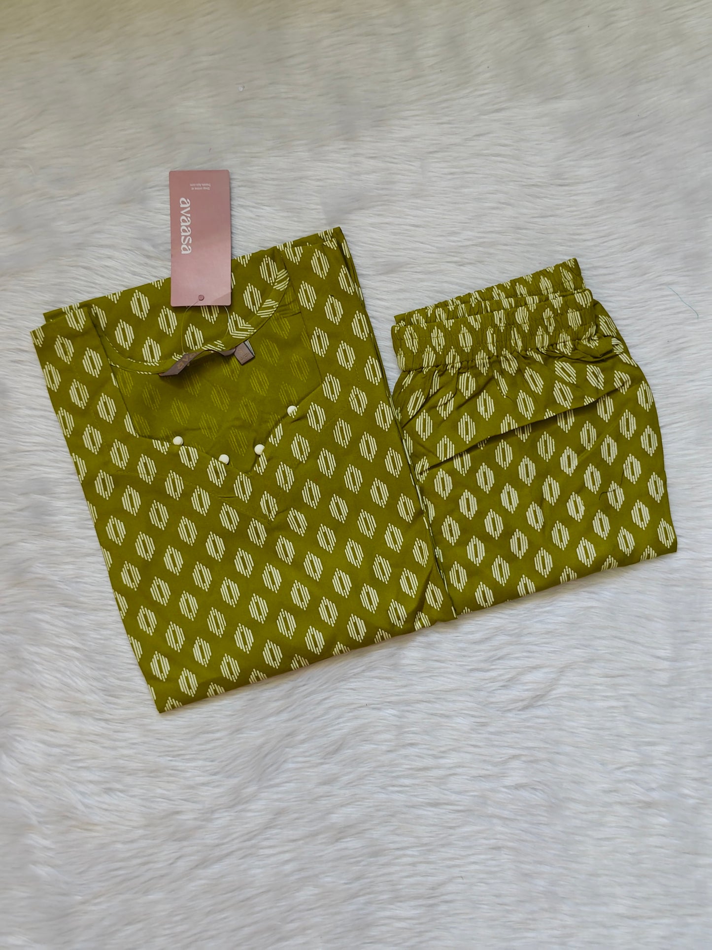 OLIVE IKET DIAMOND RAYON CORD