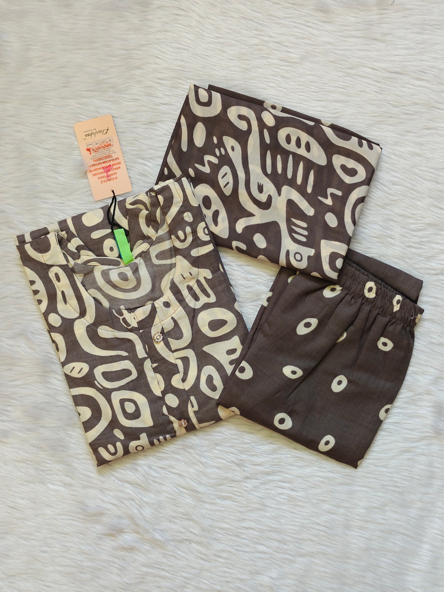 GREY WHITE FLORAL SET
