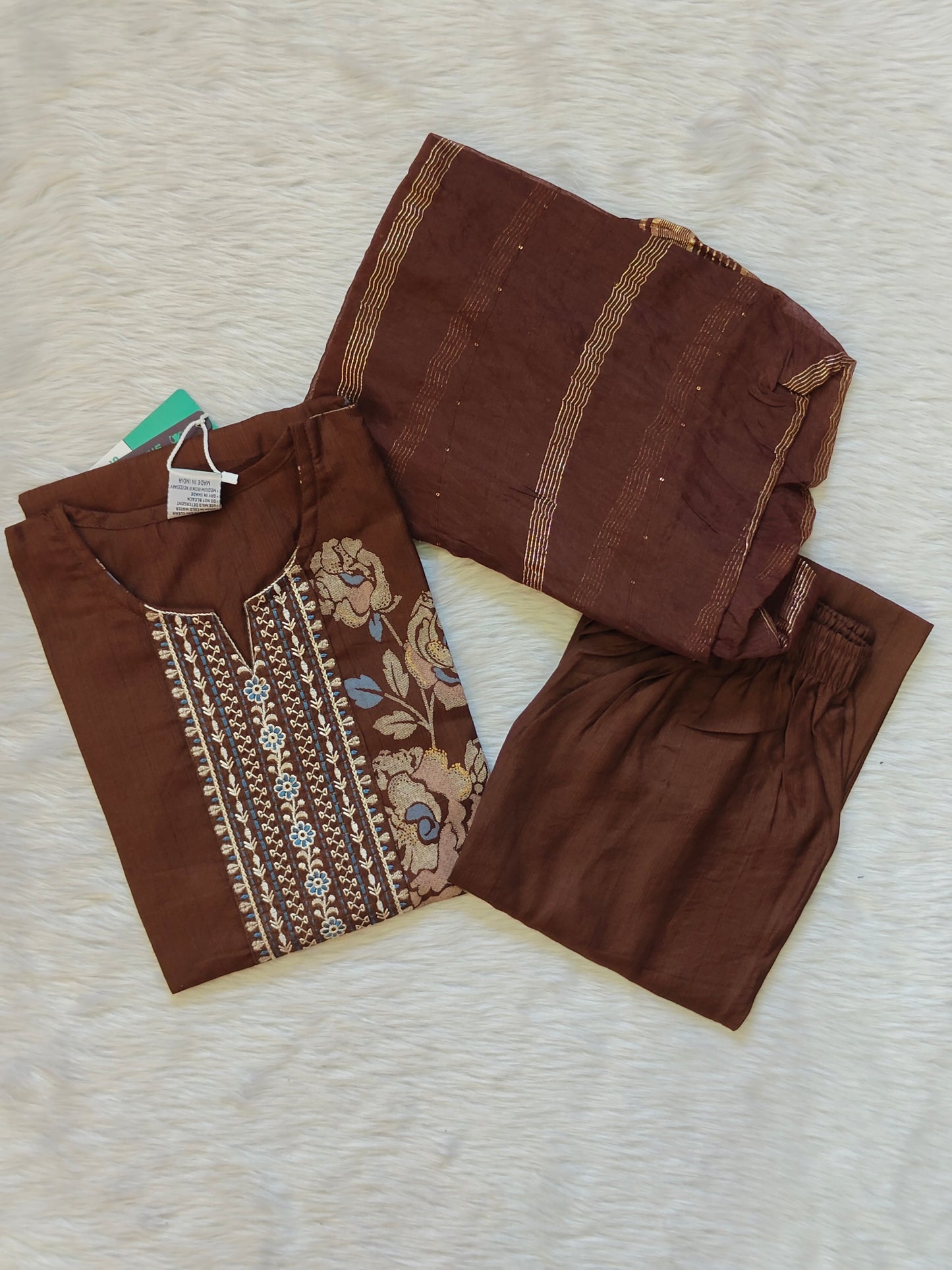COFFEE BROWN EMBRO SET