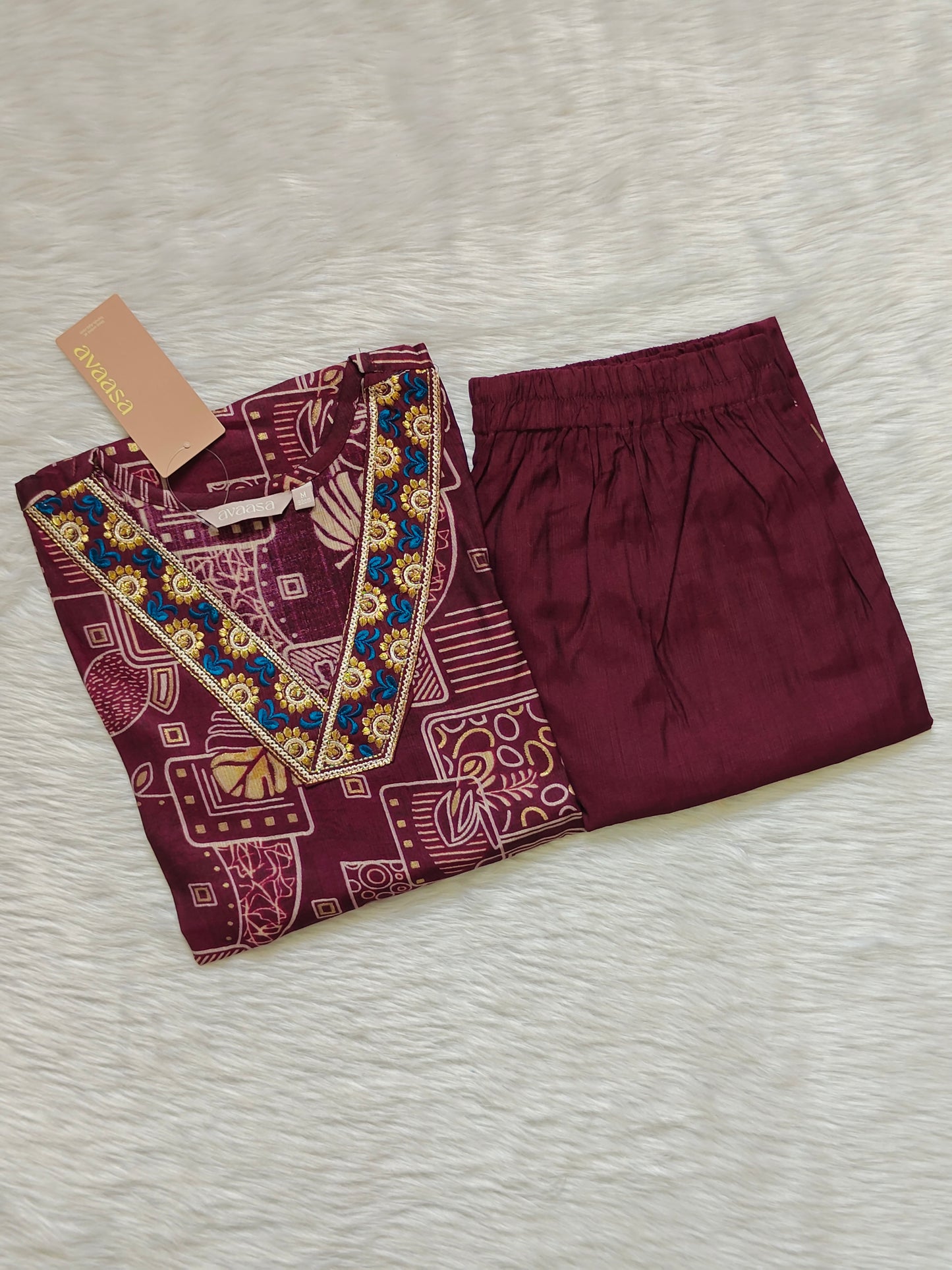 DARK PURPLE PRINTED CORD