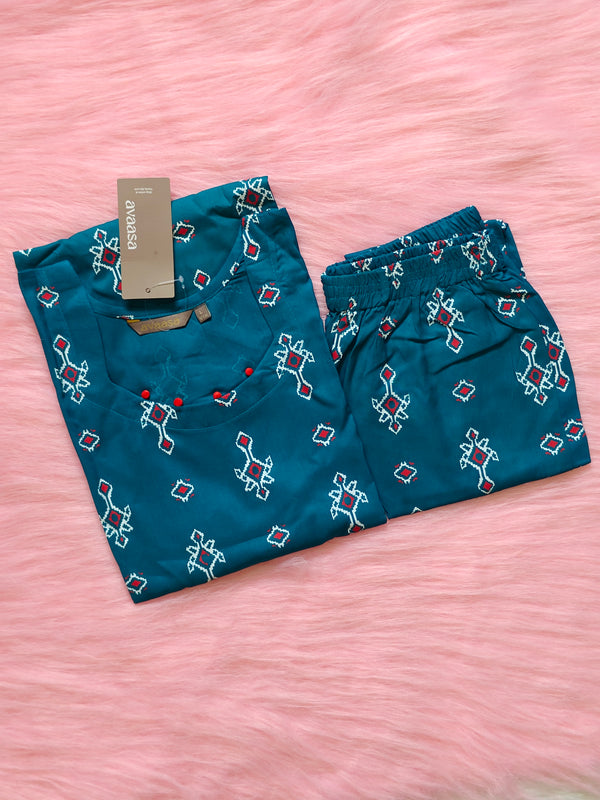 BLUE GREEN FAM RAYON CORD