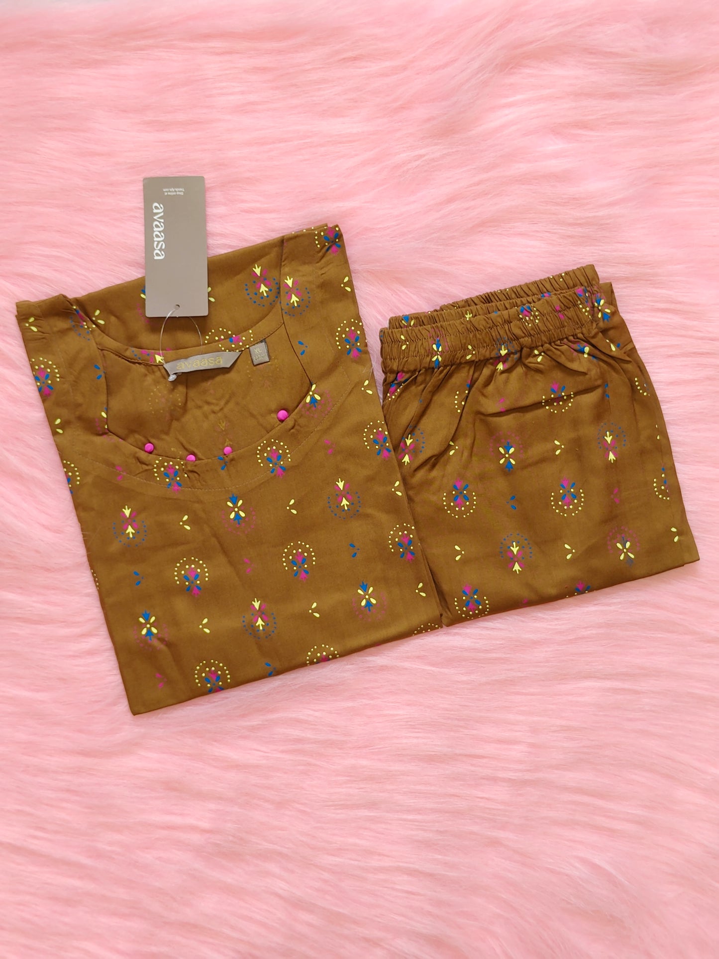 BROWN IKET RAYON CORD
