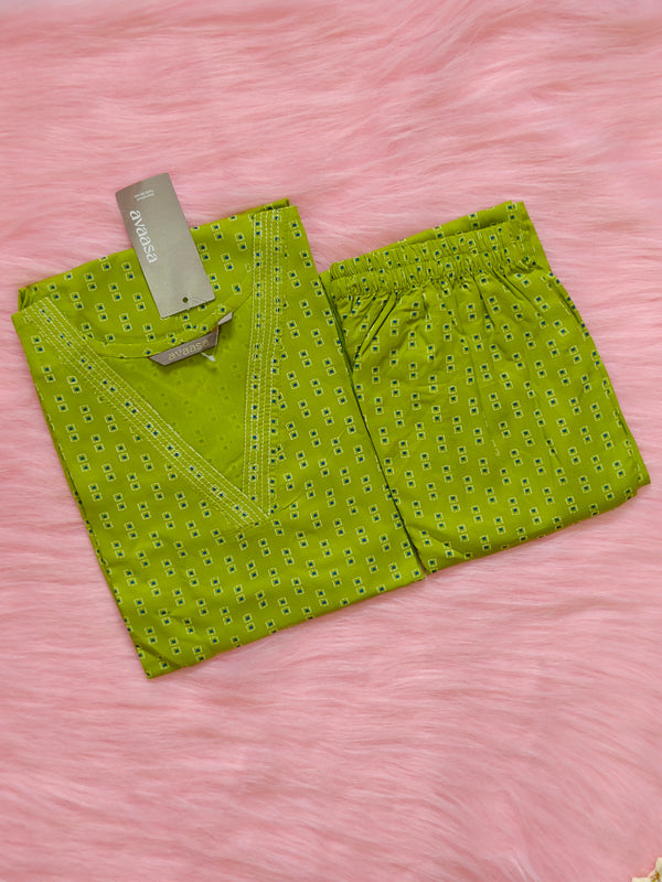 OLIVE GREEN RAYON CORD