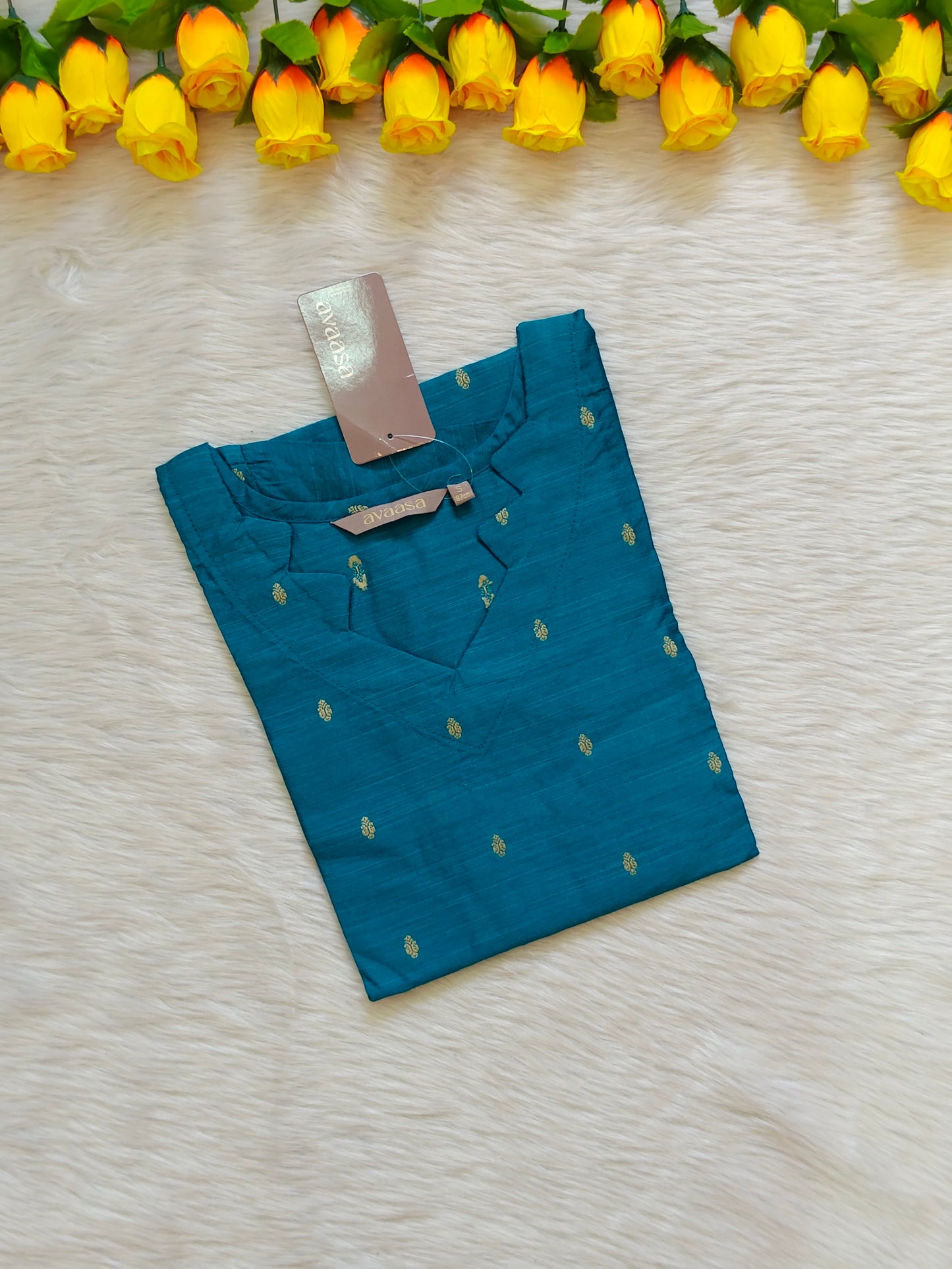 TEAL  ETHNIC KURTI