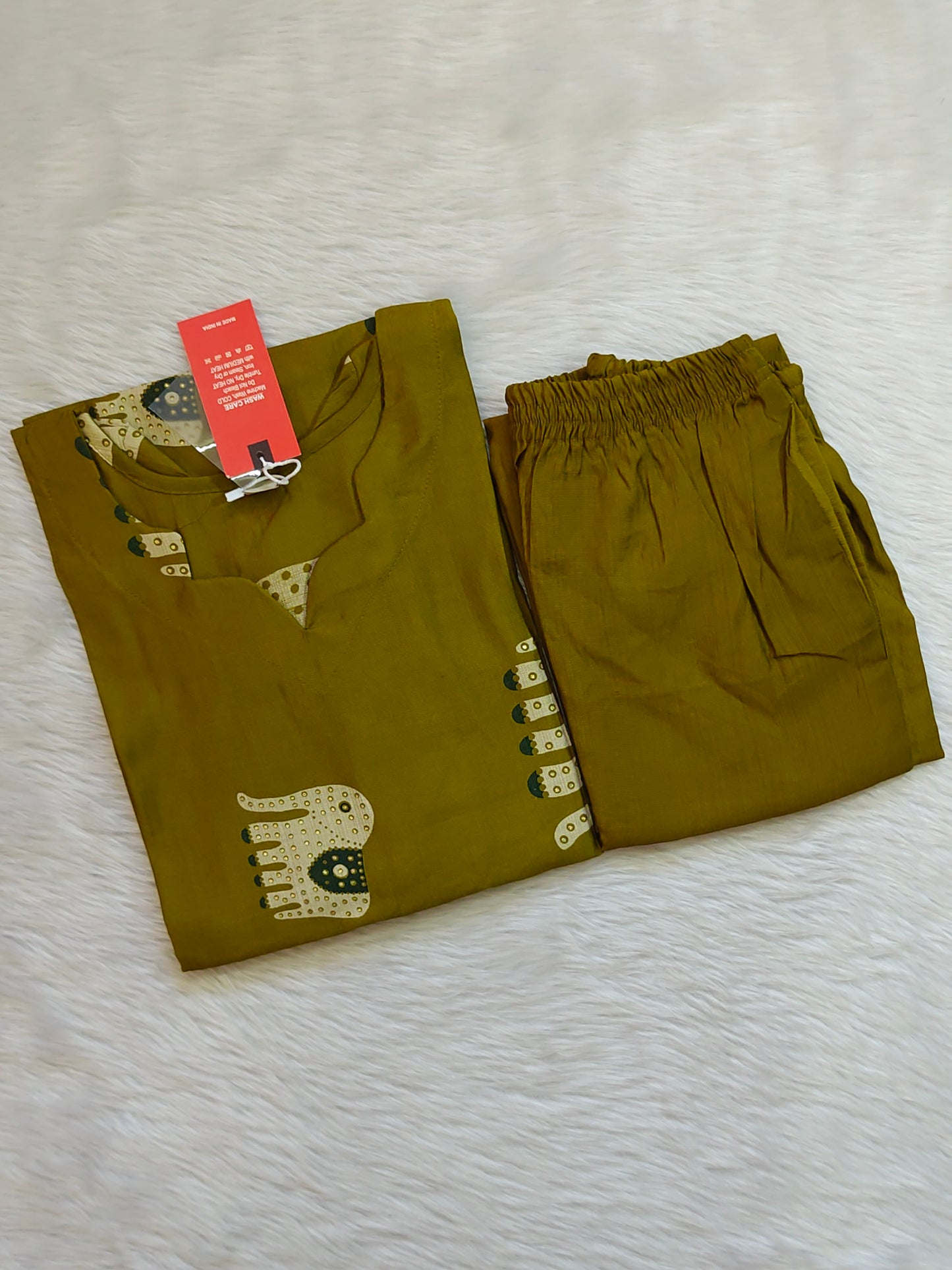 OLIVE GREEN ELEPHANT CORD