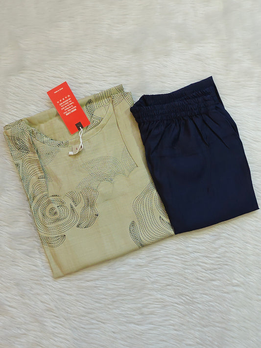 BEIGE SCALLOP NECK CORD