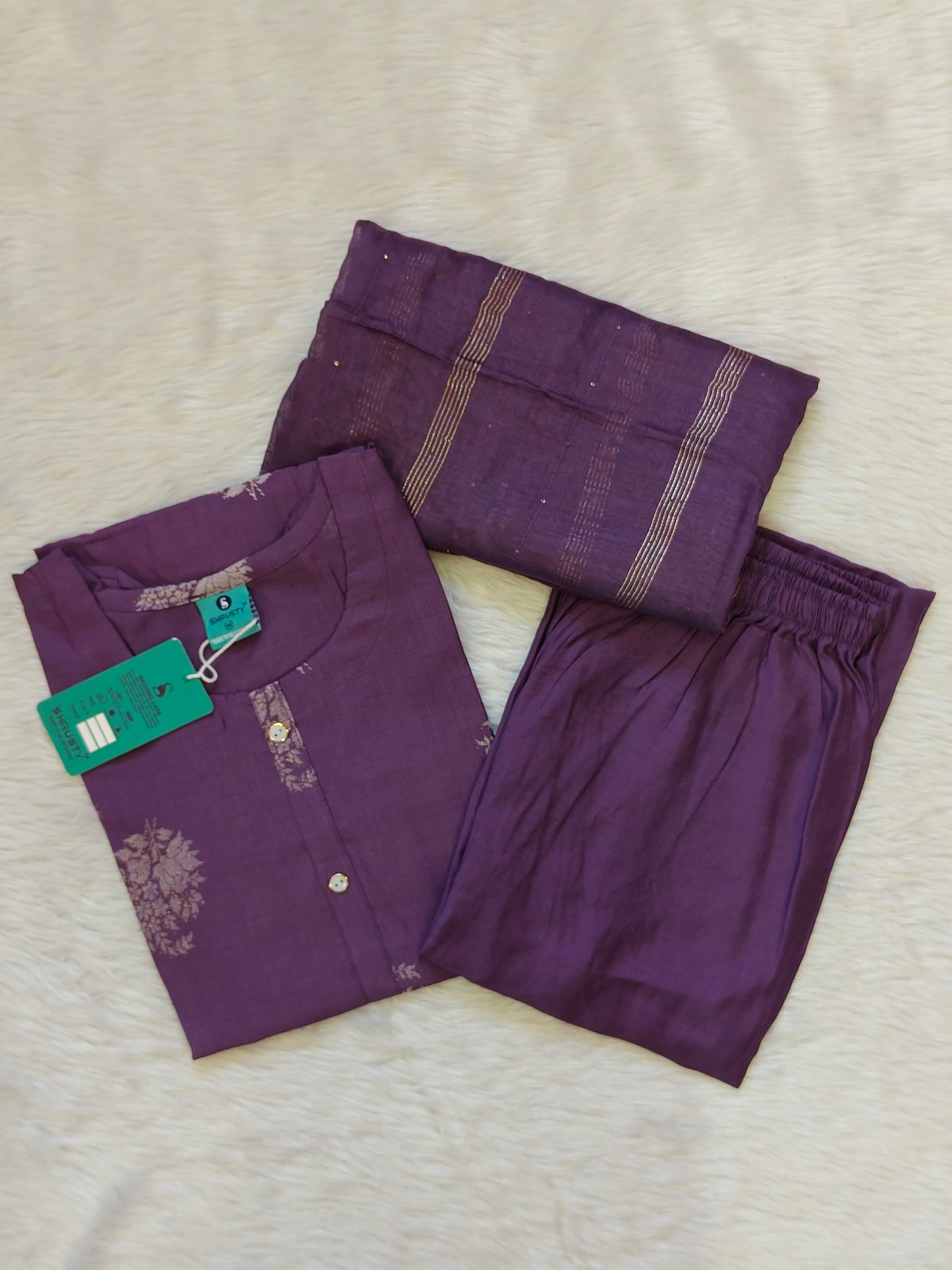 DUSTY MAUVE FLORAL SET