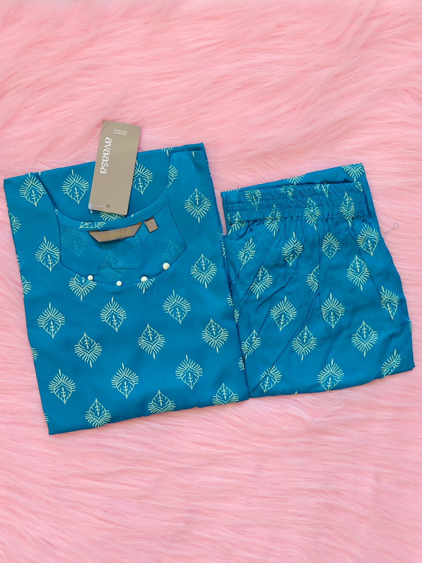 SKY BLUE RAYON CORD