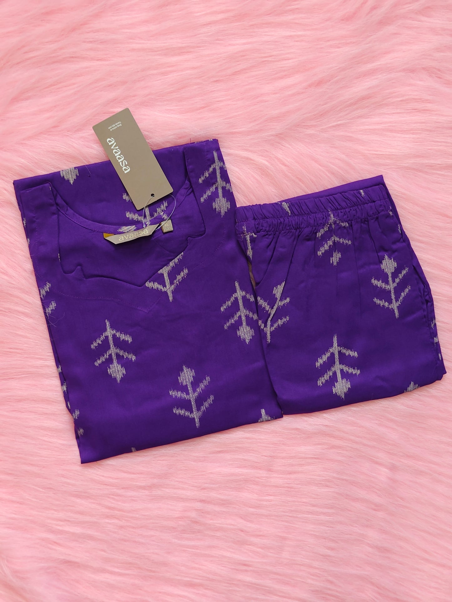 PURPLE TRIBAL RAYON CORD