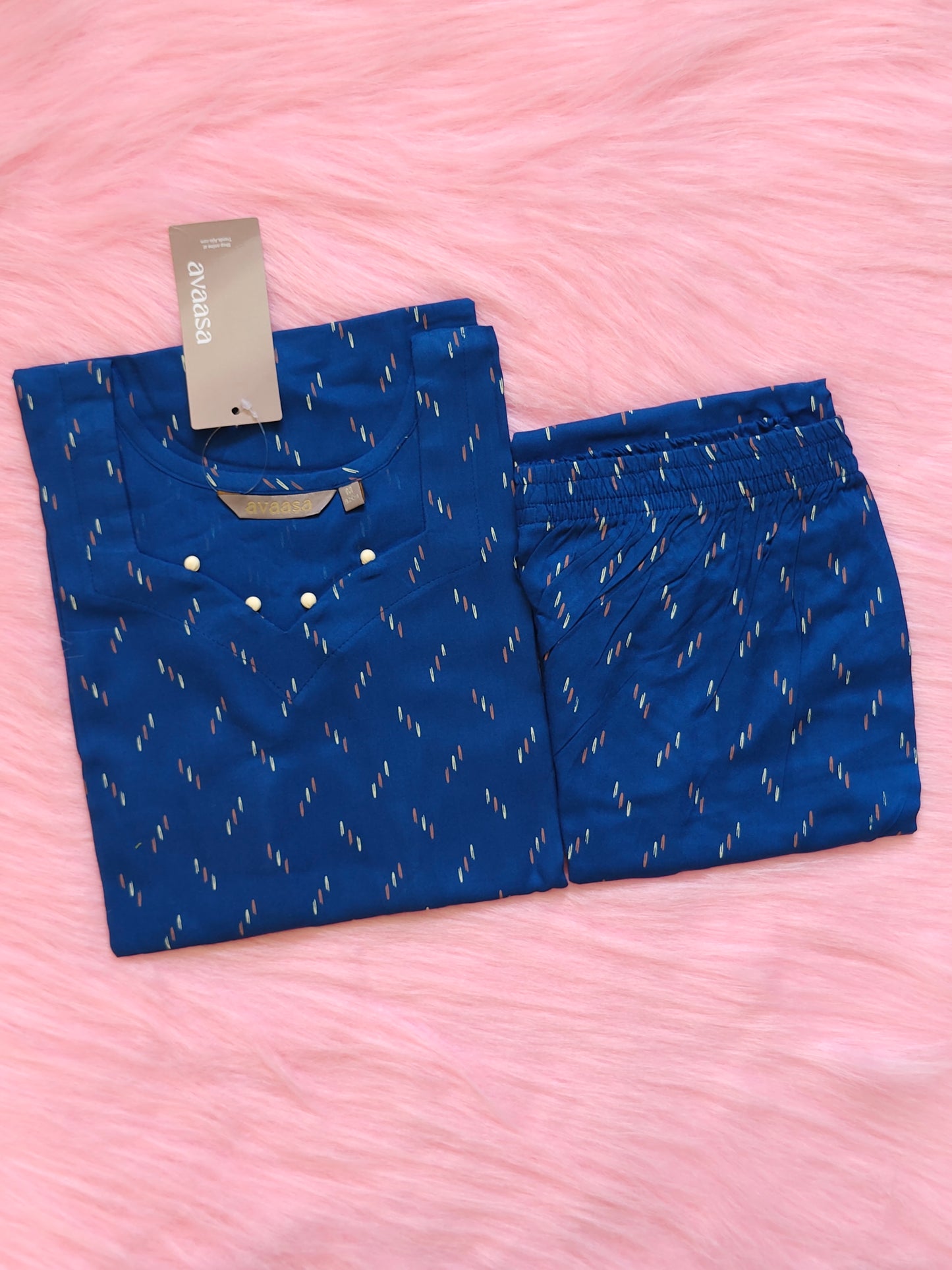 ROYAL BLUE  RAYON CORD