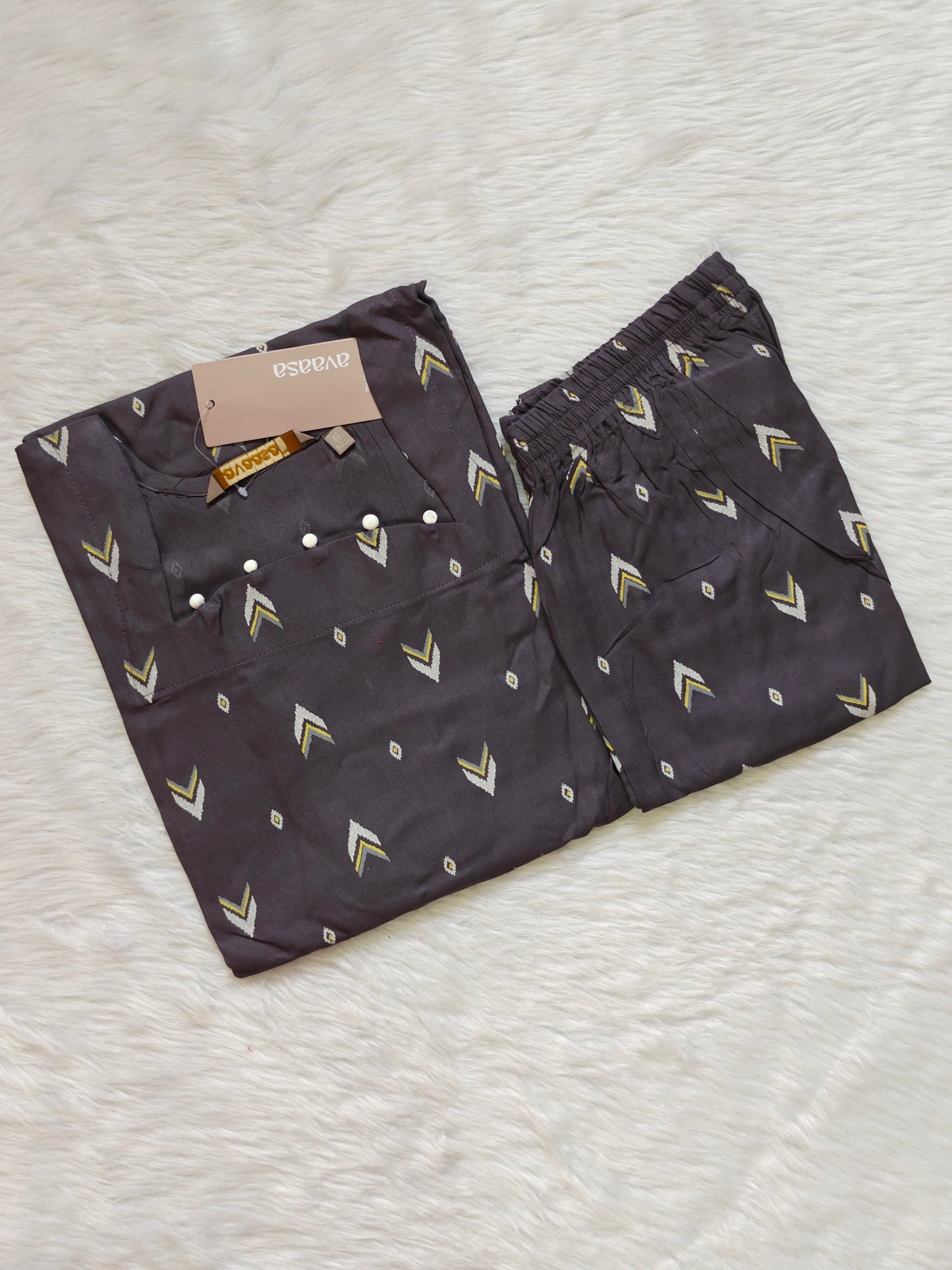 CHARCOAL GREY RAYON CORD ( SC286 )
