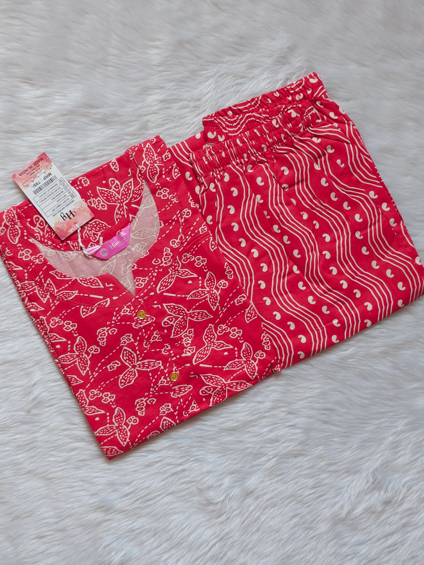 WAVE RED RAYON CORD