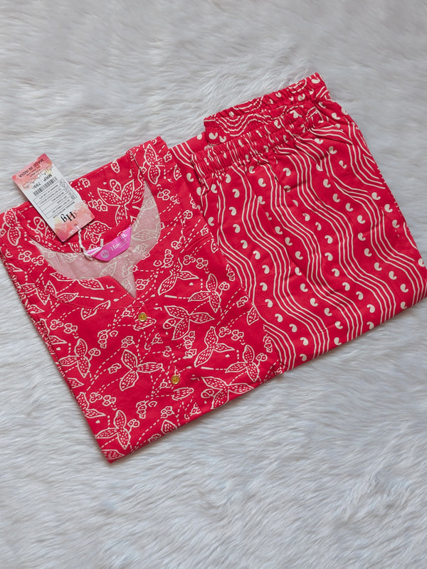 WAVE RED RAYON CORD