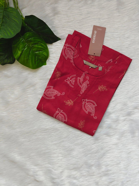 RED  KURTI