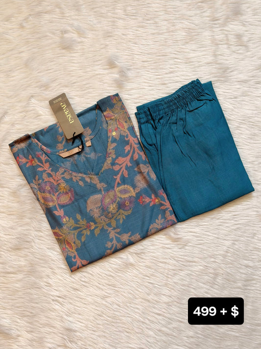 GREYISH BLUE CORD