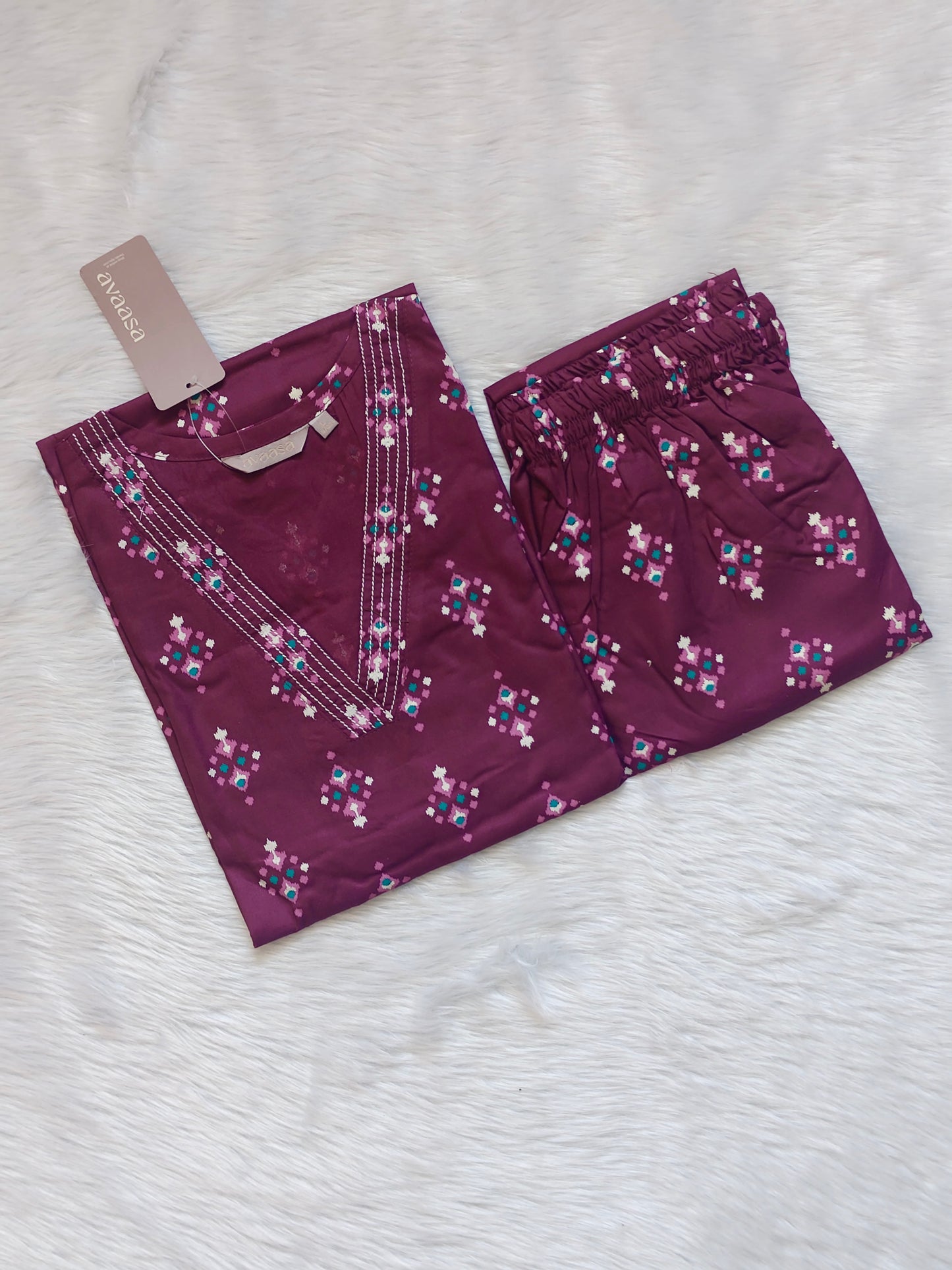 DEEP WINE RAYON CORD